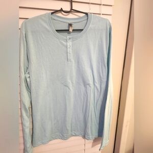 Light Blue Long Sleeve MTL Shirt  Men's Large